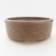 Ceramic bonsai bowl 15 x 15 x 5.5 cm, brown-blue color - 1/3
