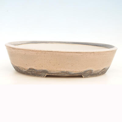 Bonsai bowl 43 x 35 x 10.5 cm, gray-beige color - 1