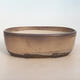 Bonsai bowl 27 x 19.5 x 9 cm, brown-beige color - 1/5