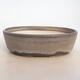Bonsai bowl 25 x 19.5 x 7.5 cm, gray-beige color - 1/5