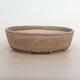 Bonsai bowl 24.5 x 19.5 x 7 cm, gray-beige color - 1/5