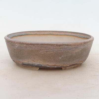 Bonsai bowl 22 x 17 x 7 cm, gray-beige color - 1