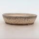 Bonsai bowl 22 x 18 x 5.5 cm, gray-beige color - 1/5