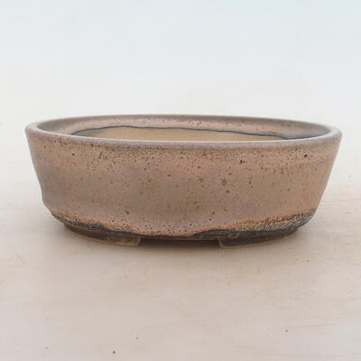 Bonsai bowl 18 x 13 x 6 cm, gray-beige color - 1