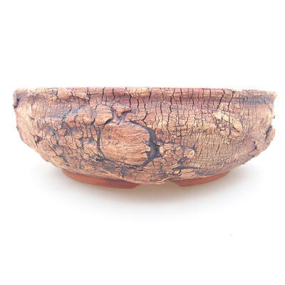Ceramic bonsai bowl 16 x 16 x 5 cm, color cracked - 1