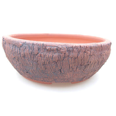 Ceramic bonsai bowl 15 x 15 x 5 cm, color cracked - 1