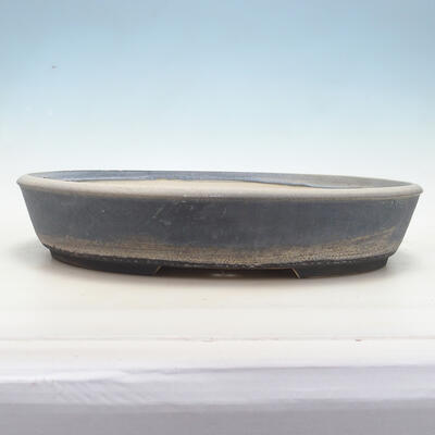 Bonsai bowl 43 x 34 x 8.5 cm, color blue-gray - 1
