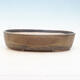 Bonsai bowl 35.5 x 27.5 x 8 cm, brown color - 1/5