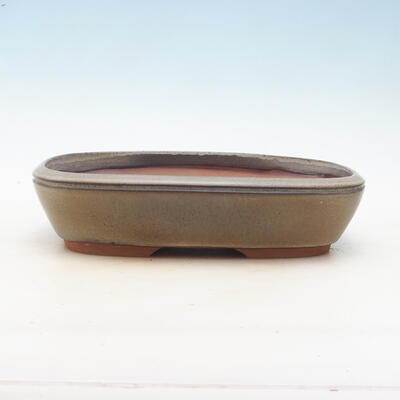 Bonsai bowl 28.5 x 20.5 x 7 cm, color gray-brown - 1