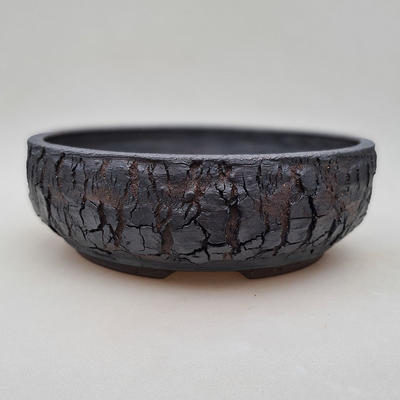 Ceramic bonsai bowl 26 x 26 x 8.5 cm, color cracked - 1