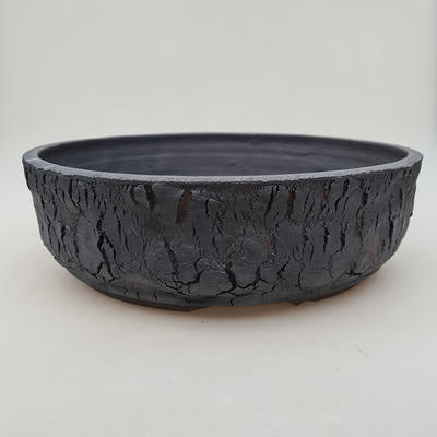 Ceramic bonsai bowl 32 x 32 x 10 cm, color cracked - 1