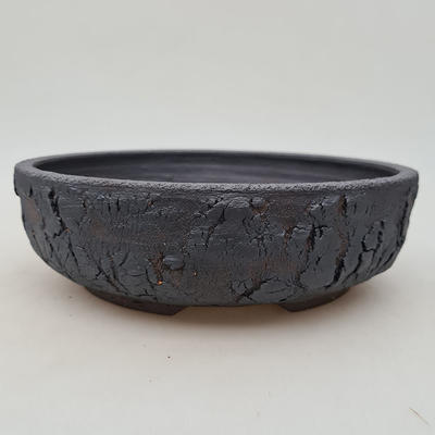 Ceramic bonsai bowl 22.5 x 22.5 x 6.5 cm, color cracked - 1