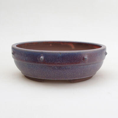 Ceramic bonsai bowl 18 x 18 x 6 cm, color blue - 1