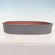 Ceramic bonsai bowl 42 x 34 x 7 cm, color brown - 1/3