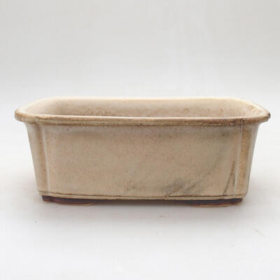 Bonsai bowl H 50 - 16.5 x 12 x 6 cm, Beige oxide - 1