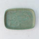 Bonsai water tray H 02 - 17 x 12 x 1 cm, green - 17 x 12 x 1 cm - 1/2