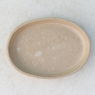 Bonsai water tray H 04 - 10 x 7,5 x 1 cm, beige - 10 x 7.5 x 1 cm - 1
