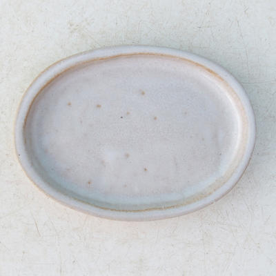 Bonsai water tray H 04 - 10 x 7,5 x 1 cm, white - 10 x 7.5 x 1 cm - 1