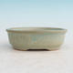 Ceramic bonsai bowl H 04 - 10 x 7,5 x 3,5 cm, green - 10 x 7.5 x 3.5 cm - 1/3