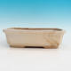 Ceramic bonsai bowl H 07 - 30 x 21,5 x 8,5 cm, beige - 30 x 21,5 x 8,5 cm - 1/3