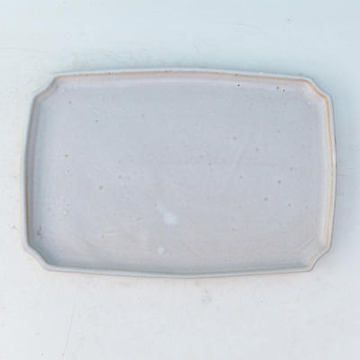 Bonsai water tray H 07p - 27 x 18 x 2 cm, white - 27 x 18 x 2 cm - 1