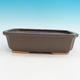 Ceramic bonsai bowl H 07 - 30 x 21,5 x 8,5 cm, brown - 30 x 21.5 x 8.5 cm - 1/3