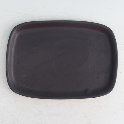 Bonsai water tray H 08 - 23 x 16 x 1,5 cm, black matt - 23 x 16 x 1.5 cm - 1