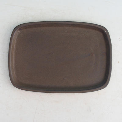 Bonsai water tray H 08 - 23 x 16 x 1,5 cm, brown - 23 x 16 x 1.5 cm - 1