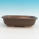 Ceramic bonsai bowl H 08 - 24,5 x 18 x 7 cm, brown - 24.5 x 18 x 7 cm - 1/3