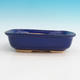 Ceramic bonsai bowl H 08 - 24,5 x 18 x 7 cm, blue - 24.5 x 18 x 7 cm - 1/3