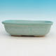 Ceramic bonsai bowl H 08 - 24,5 x 18 x 7 cm, green - 24.5 x 18 x 7 cm - 1/3