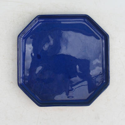 Bonsai tray 14 - 17,5 x 17,5 x 1,5 cm, blue - 17.5 x 17.5 x 1.5 cm - 1