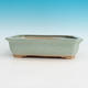 Ceramic bonsai bowl H 20 - 26,5 x 21 x 7,5 cm, green - 26.5 x 21 x 7.5 cm - 1/3