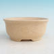 Ceramic bonsai bowl H 30 - 12 x 10 x 5 cm, beige- 12 x 10 x 5 cm - 1/2