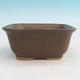 Ceramic bonsai bowl H 36 - 17 x 15 x 8 cm, brown - 17 x 15 x 8 cm - 1/3
