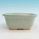Ceramic bonsai bowl H 36 - 17 x 15 x 8 cm, green - 17 x 15 x 8 cm - 1/3