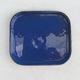 Bonsai tray P 37 - 14 x 13 x 1 cm, blue - 14 x 13 x 1 cm - 1/2