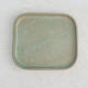 Bonsai tray P 37 - 14 x 13 x 1 cm, green - 14 x 13 x 1 cm - 1/2