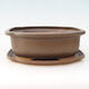 Ceramic bowl + saucer H55 - bowl 28 x 23 x 10 cm saucer 29 x 24 x 2 cm - 1/3
