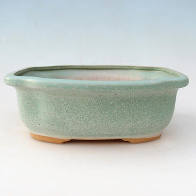 Ceramic bonsai bowl H 55 - 28 x 23 x 10 cm, green - 1