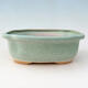 Ceramic bonsai bowl H 55 - 28 x 23 x 10 cm, green - 1/3