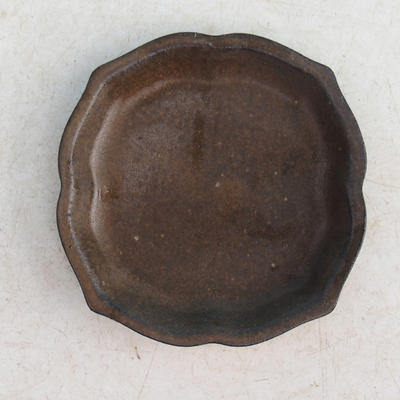 Bonsai tray H 95 - 7 x 7 x 1 cm, brown - 7 x 7 x 1 cm - 1