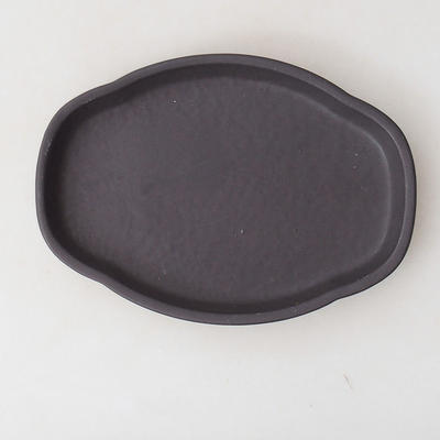 Bonsai saucer H 75 - 19.5 x 13.5 x 1.5 cm, black matt - 1