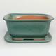 Bonsai bowl tray H36 - bowl 17 x 15 x 8 cm, tray 17 x 15 x 1 cm - 1/4