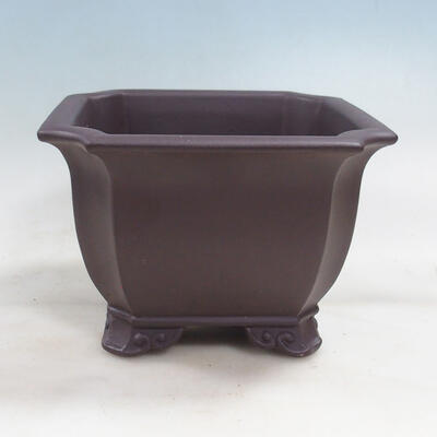 Bonsai bowl 20.5 x 20.5 x 14 cm, color brown - 1