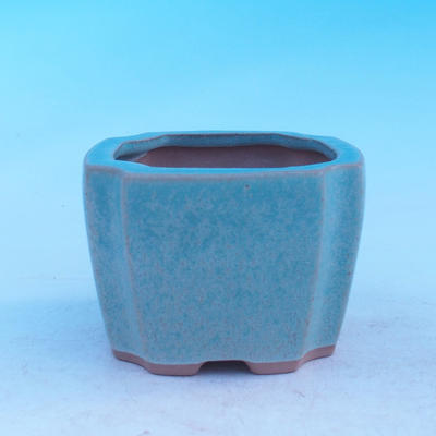 Ceramic bonsai bowl - cascade, green - 1