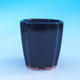 Ceramic bonsai bowl - cascade, black glossy - 1/3
