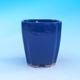 Ceramic bonsai bowl - cascade, blue - 1/3