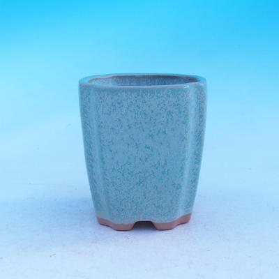 Ceramic bonsai bowl - cascade, green - 1