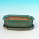 Bonsai bowl tray H03 - 16,5 x 11,5 x 5 cm, tray 16,5 x 11,5 x 1 cm, green - 16.5 x 11.5 x 5 cm, tray 16.5 x 11.5 x 1 cm - 1/4